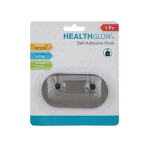 Self-Adhesive Stainless Steel Hooks, 1 Piece with 2 hooks